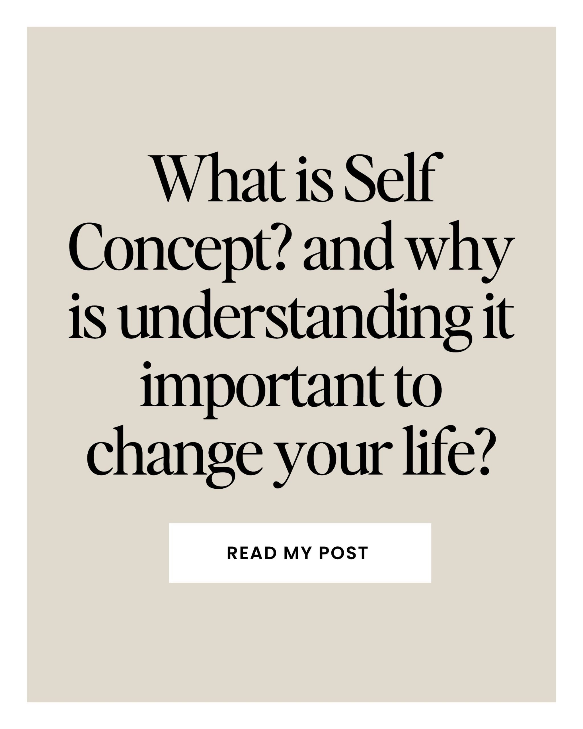 what is self concept