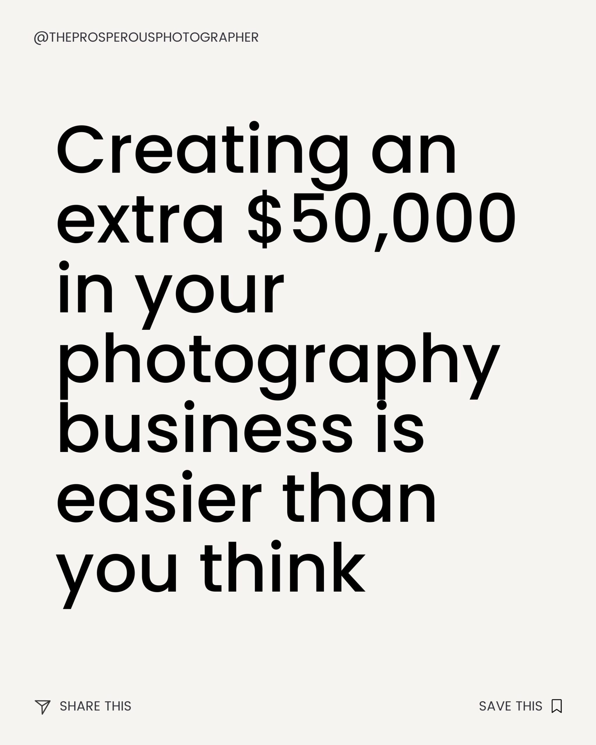 how to add $50,000 to your photography business
